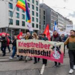 5.000 Menschen nahmen am Protestzug des Anti-Siko-Bündnisses teil. (Foto: Martina Lennartz, UZ/DKP)